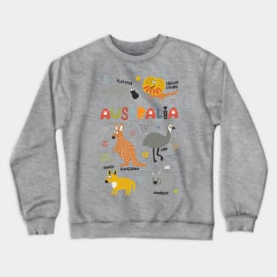 Australian Animals Crewneck Sweatshirt